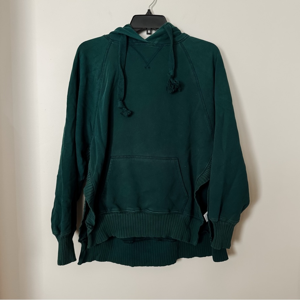 American Eagle Emerald Teal Green Hoodie Sweatshirt with Pocket Small Lounge